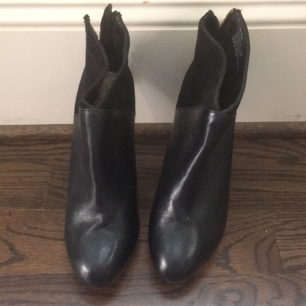 Black high inch booties!